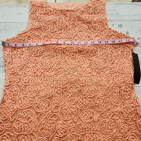 Love for Humanity Peach Colored Lace Cocktail Dress Size Large NWT - Picture 6 of 9